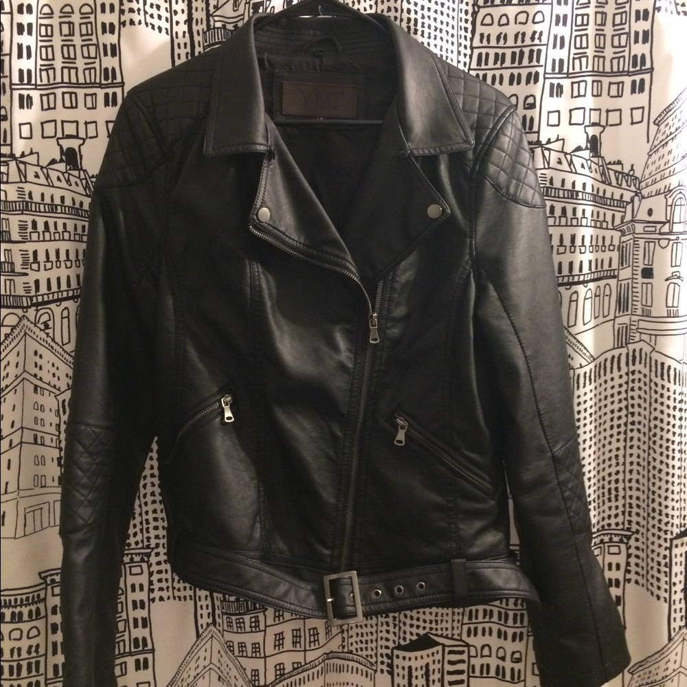 ASOS YMI faux leather Moto biker jacket